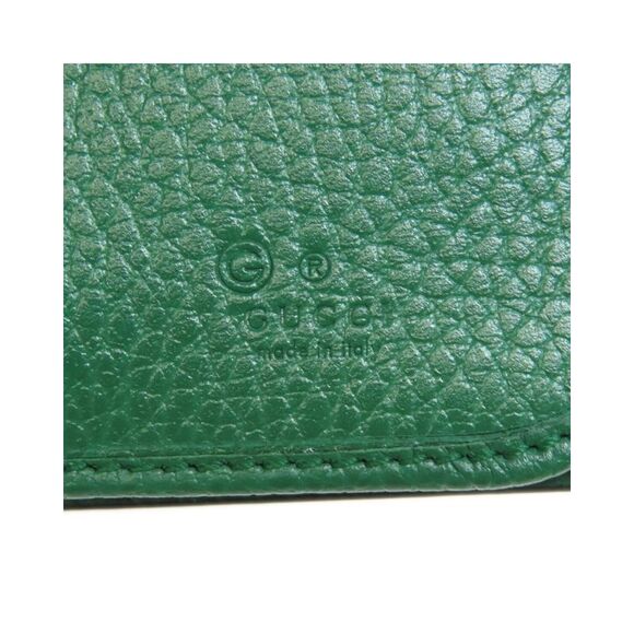 Pre Loved Gucci GG Logo Leather Wallet 570660 1B30T 1000 Women Black - Picture 7 of 8